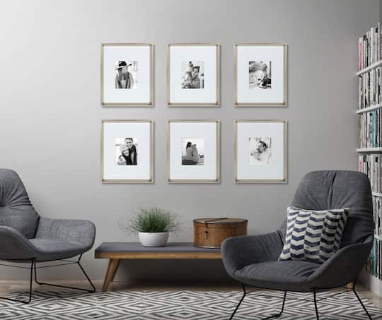 Kate and Laurel 16" x 20" Calter Photo Frames with 8" x 10" Mat